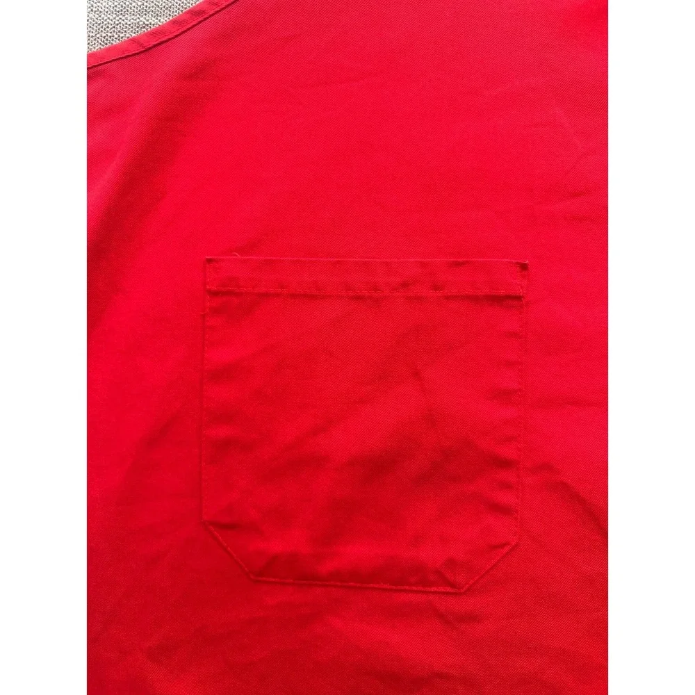 Barista Of Starbucks Apron Unisex Red Logo Pockets Adjustable Strap Kitchen Wear